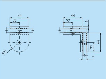 玻璃門夾YJ04CAD