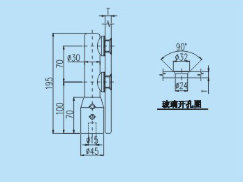 玻璃連接件YJ202CAD