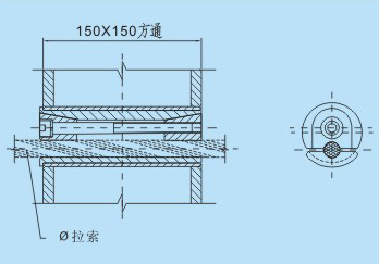 不銹鋼拉索夾具結(jié)構(gòu)圖