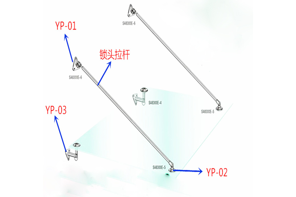 不銹鋼雨棚拉桿安裝結(jié)構(gòu)效果圖